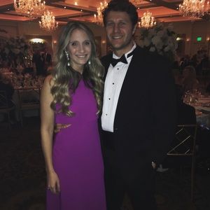 Jill Jill Stuart Viola Pink Popover Cutout Gown 2